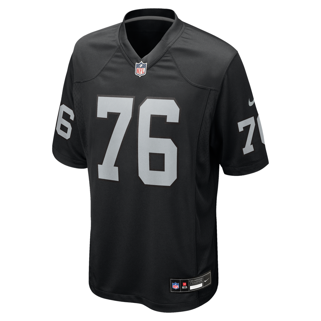 Men's Las Vegas Raiders Caleb Rogers Black Team Game NFL Football Jersey - view 2