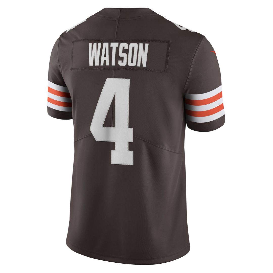 Men's Cleveland Browns Deshaun Watson Brown Limited NFL Football Jersey - view 3