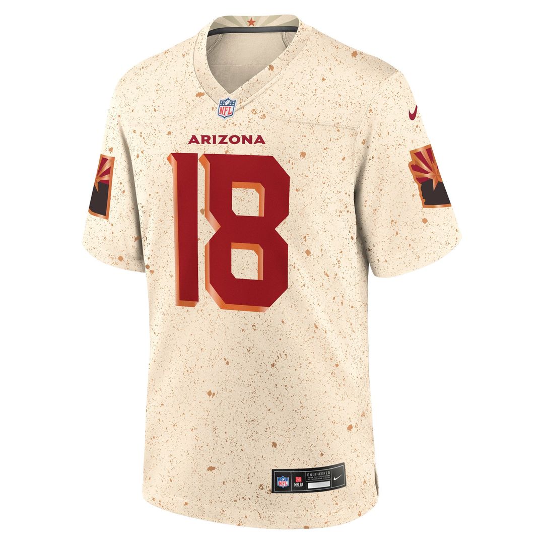 Men's Arizona Cardinals Marvin Harrison Jr. Natural Rivalries Collection Game NFL Football Jersey - view 2