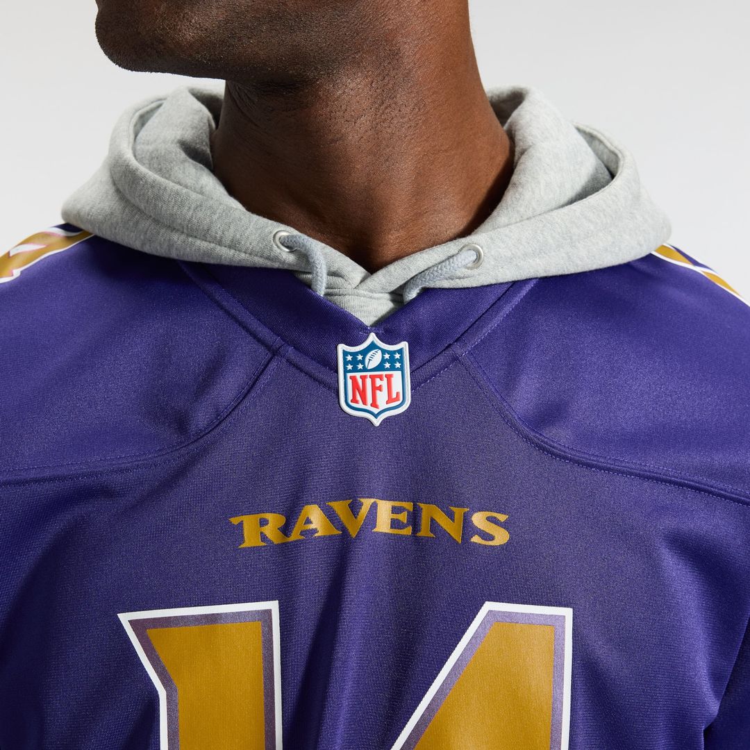 Men's Baltimore Ravens Kyle Hamilton Black Alternate Game NFL Football Jersey - view 16