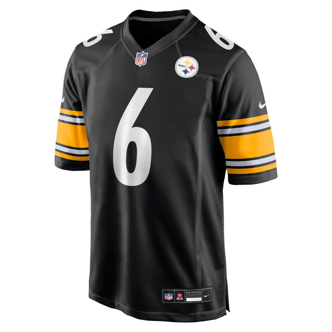 Men's Pittsburgh Steelers Patrick Queen Gold Alternate 1933 Throwback Game NFL Football Jersey - view 8