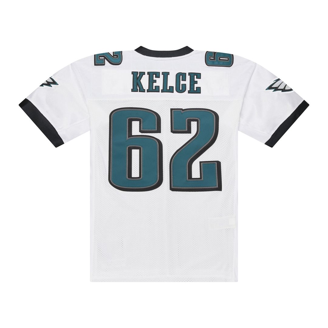 Men's Philadelphia Eagles Jason Kelce White 2011 Throwback NFL Football Jersey - view 3