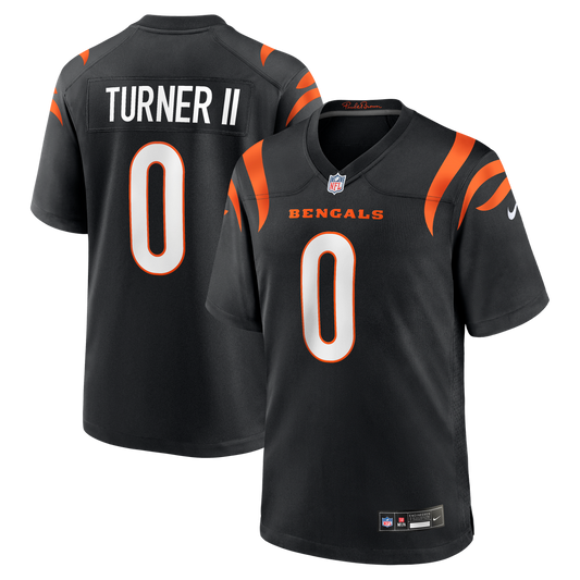 Men's Cincinnati Bengals DJ Turner II Black Team Game NFL Football Jersey - view 1