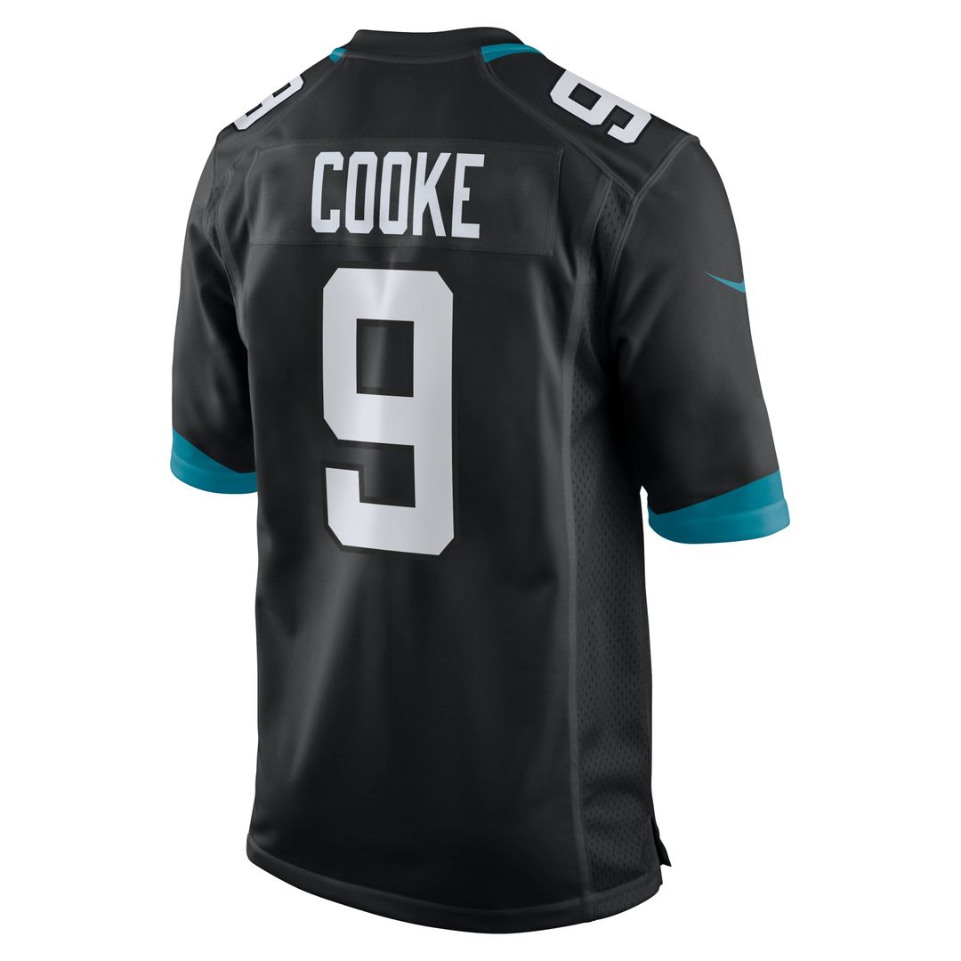 Men's Jacksonville Jaguars Logan Cooke Black Game NFL Football Jersey - view 3
