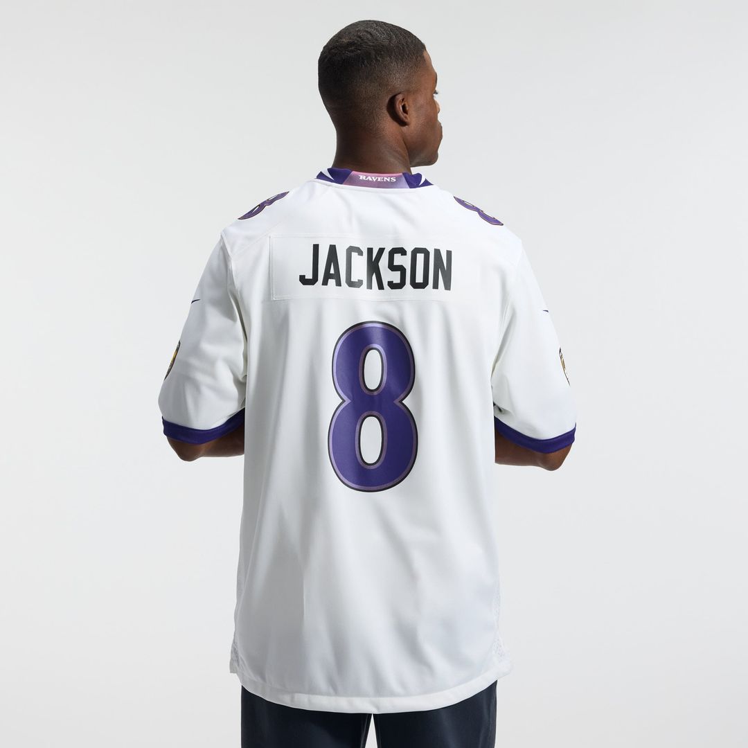 Men's Baltimore Ravens Lamar Jackson Black Alternate Game NFL Football Jersey - view 13