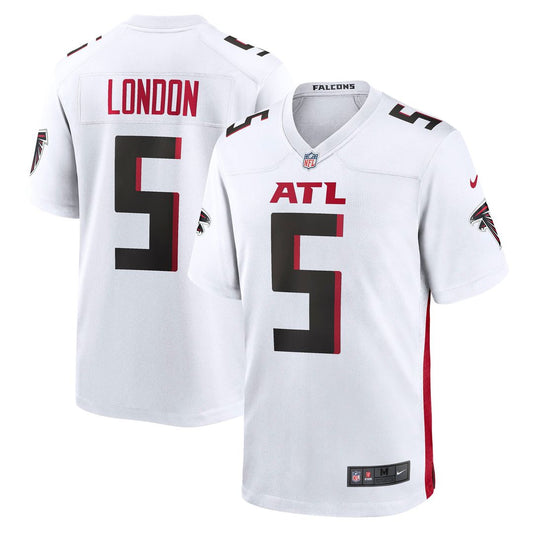 Men's Atlanta Falcons Drake London White Away Game NFL Football Jersey - view 1