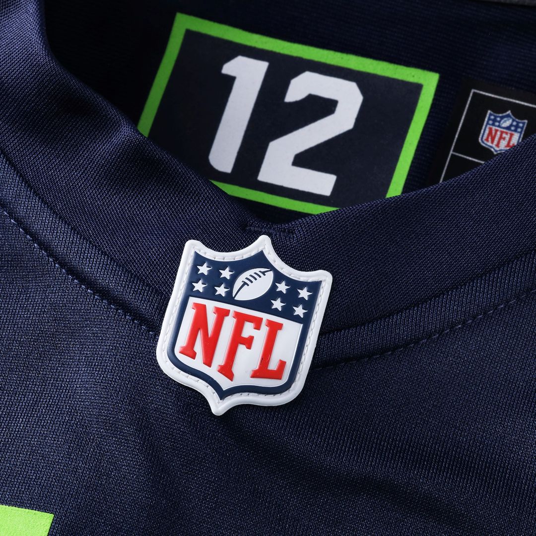 Men's Seattle Seahawks Nick Emmanwori College Navy Team Game NFL Football Jersey - view 10