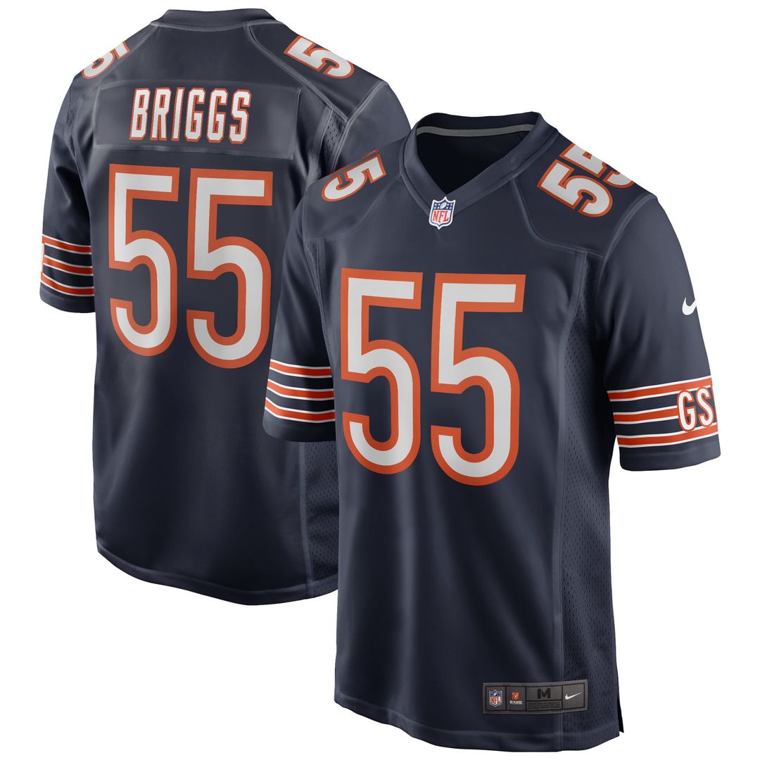 Men's Chicago Bears Lance Briggs Navy Game NFL Football Jersey - view 1