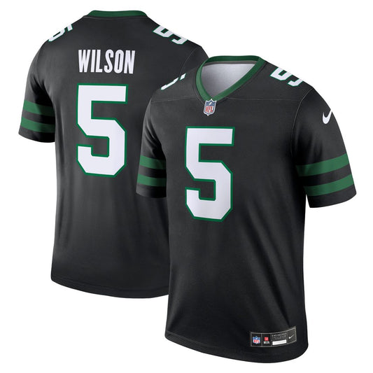 Men's New York Jets Garrett Wilson Black Legend Player NFL Football Performance Top - view 1