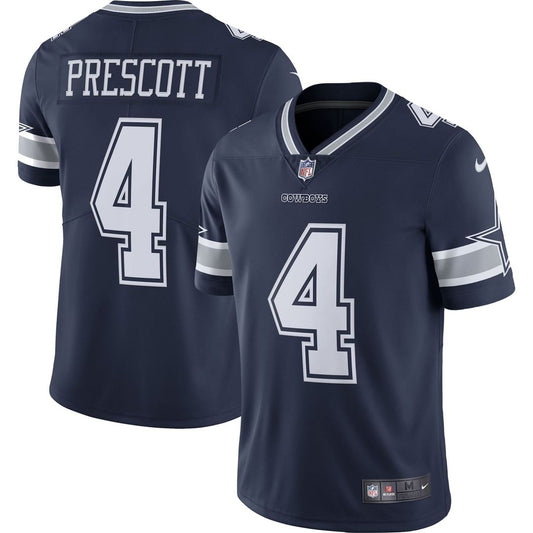 Men's Dallas Cowboys Dak Prescott Navy Limited NFL Football Jersey - view 1