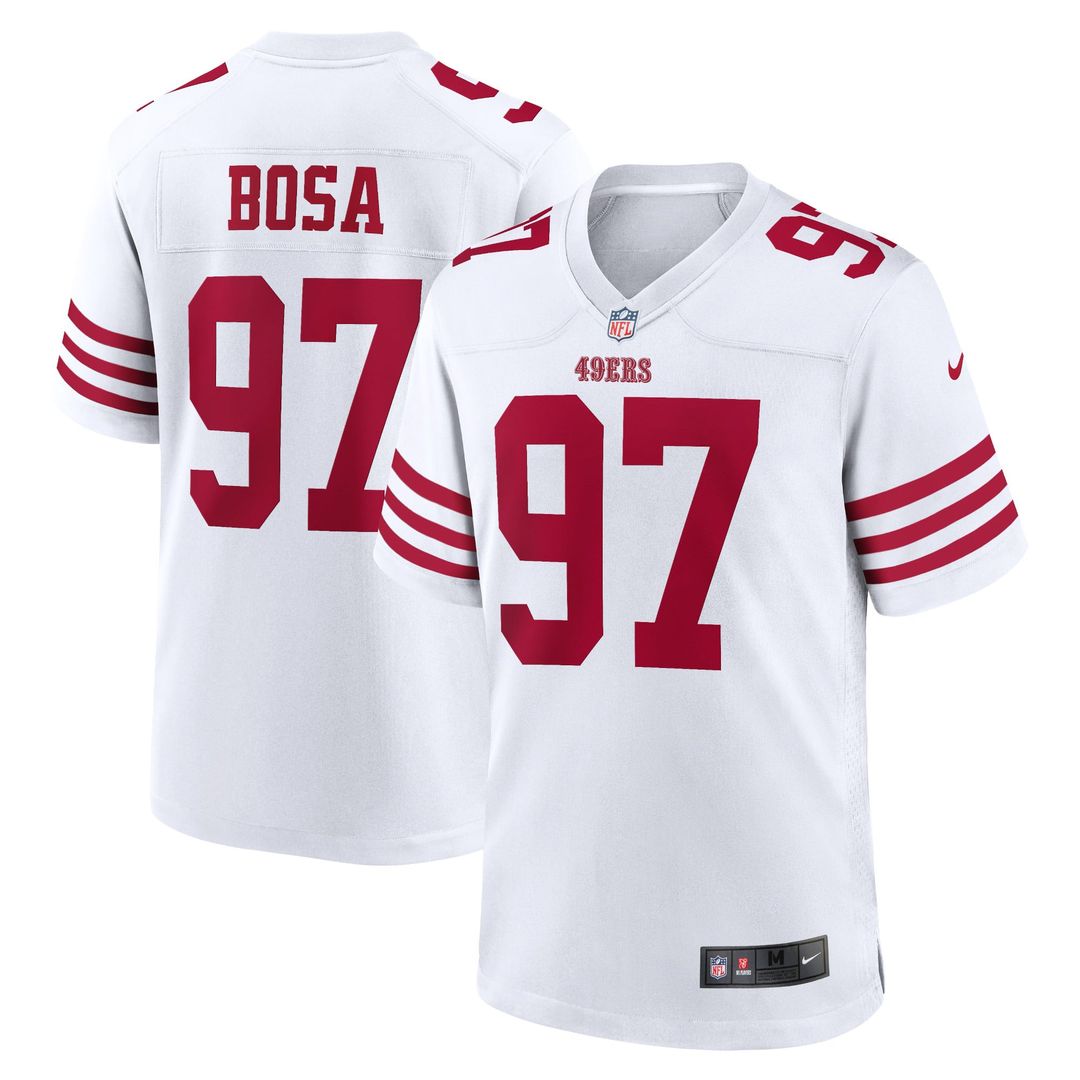 Men's San Francisco 49ers Nick Bosa Scarlet Player Game NFL Football Jersey - view 17