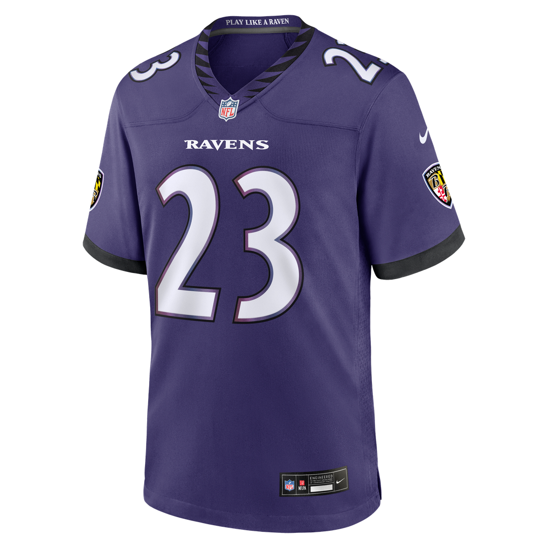 Men's Baltimore Ravens Adam Randall Purple Team Game NFL Football Jersey - view 2