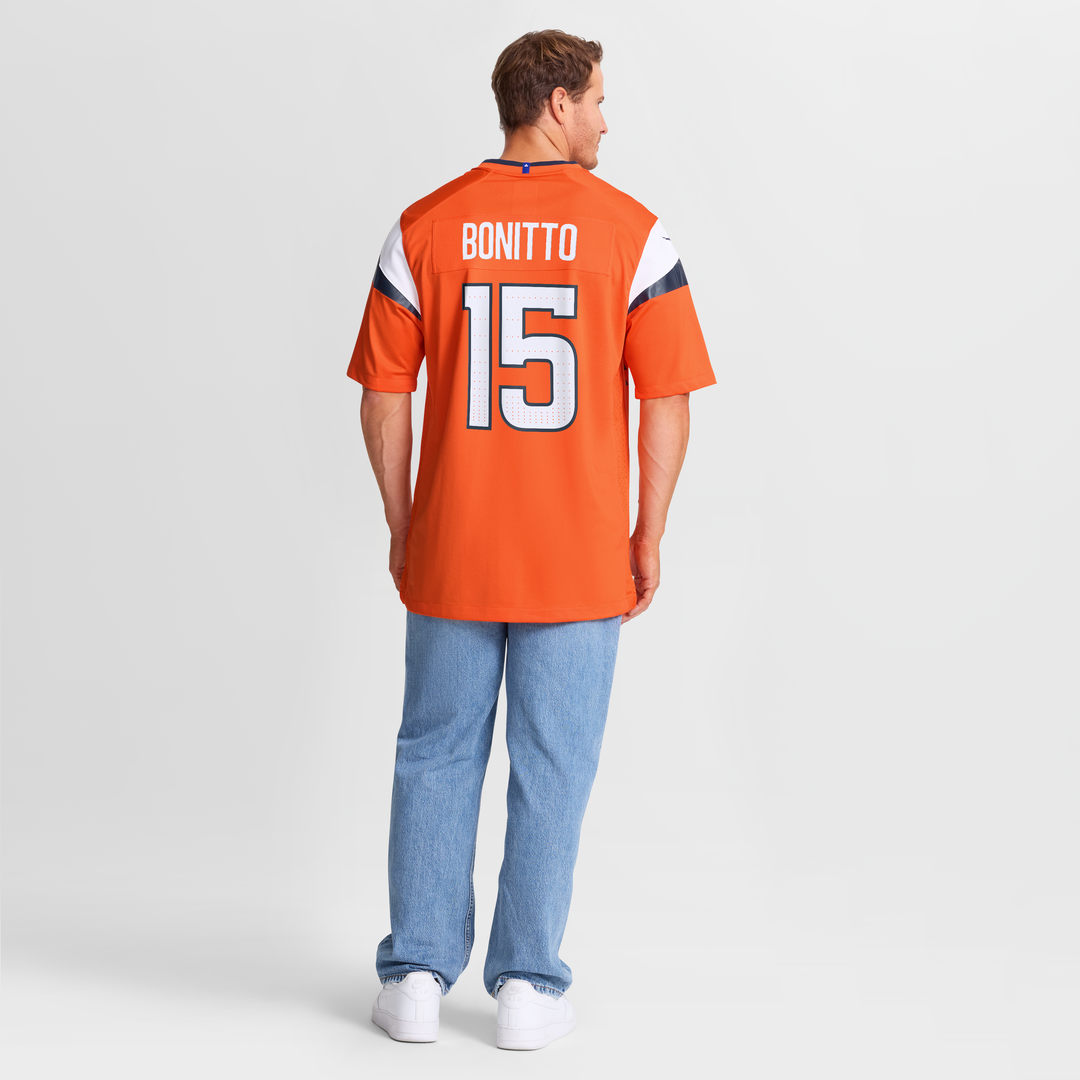 Men's Denver Broncos Nik Bonitto Orange Team Game NFL Football Jersey - view 16