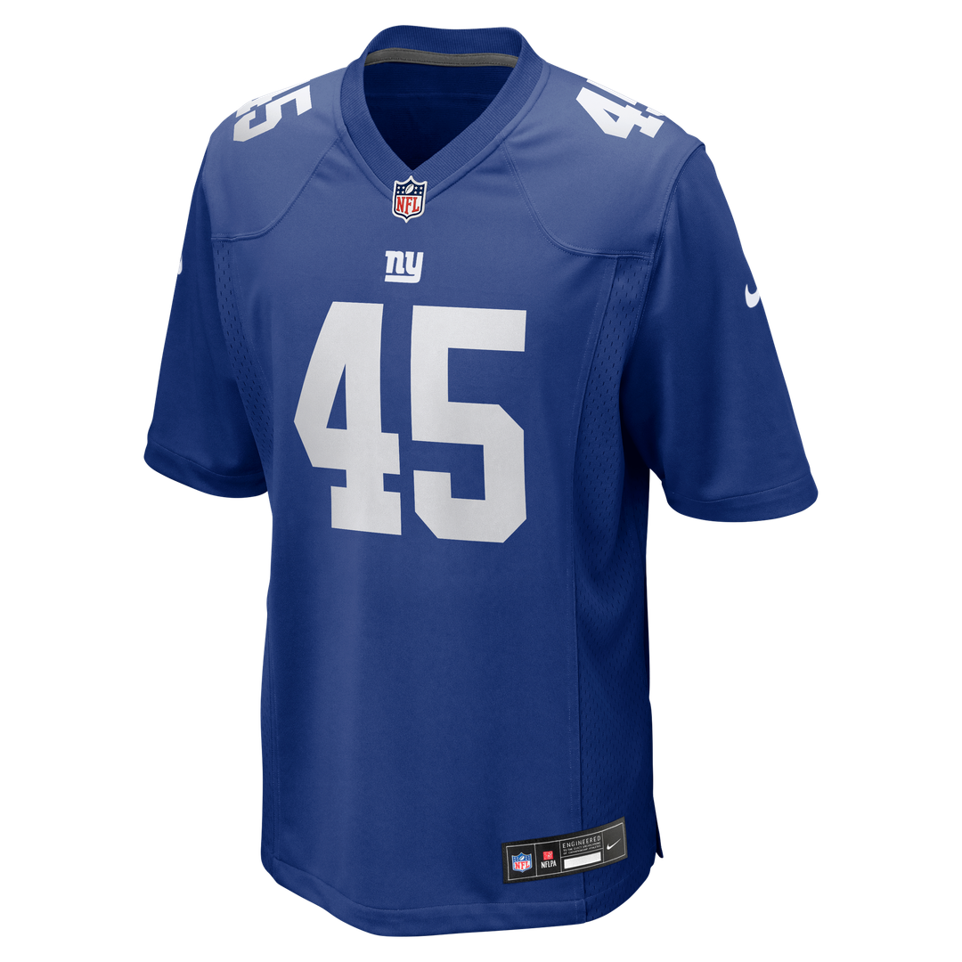 Men's New York Giants Patrick Ricard Royal Team Game NFL Football Jersey - view 2