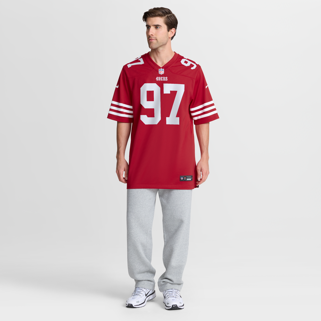 Men's San Francisco 49ers Nick Bosa Scarlet Player Game NFL Football Jersey - view 7