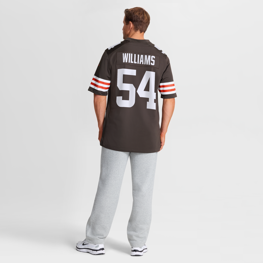 Men's Cleveland Browns Sam Williams Brown Team Game NFL Football Jersey - view 3