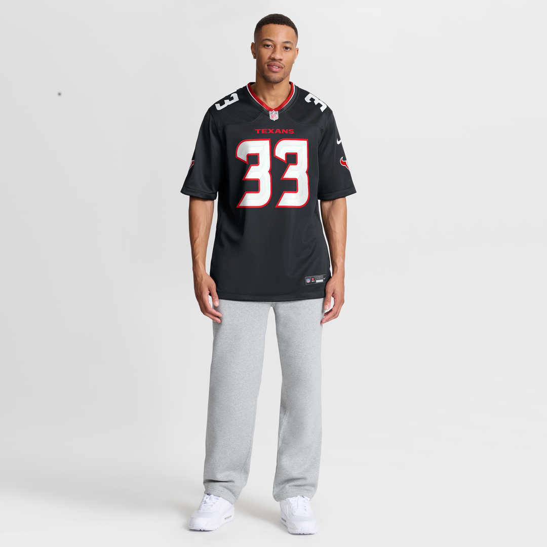 Men's Houston Texans Dare Ogunbowale Navy Team Game NFL Football Jersey - view 7
