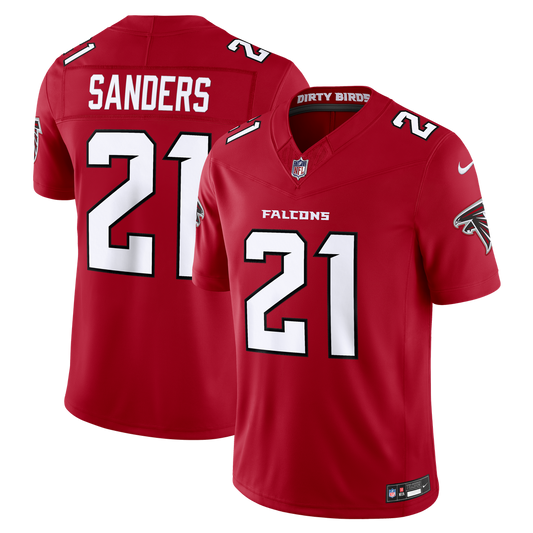 Men's Atlanta Falcons Deion Sanders Red Team Stitched Retired Limited NFL Football Jersey - view 1