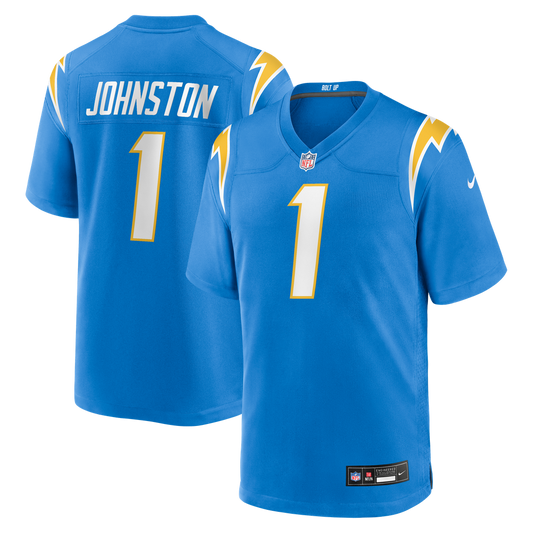 Men's Los Angeles Chargers Quentin Johnston Powder Blue Game NFL Football Jersey - view 1