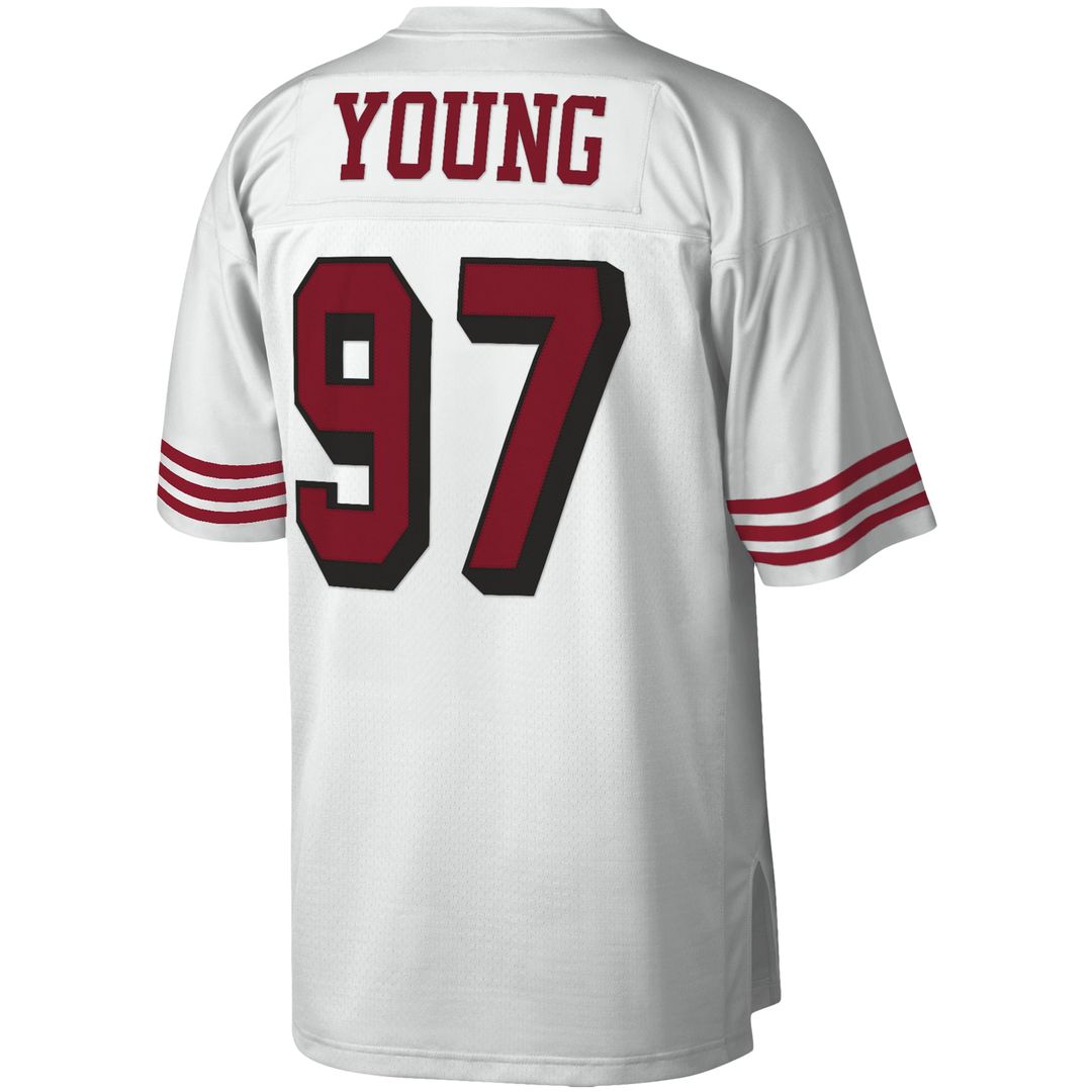 Men's San Francisco 49ers Bryant Young White Legacy Replica NFL Football Jersey - view 6