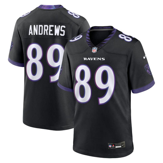 Men's Baltimore Ravens Mark Andrews Black Alternate Game NFL Football Jersey - view 1