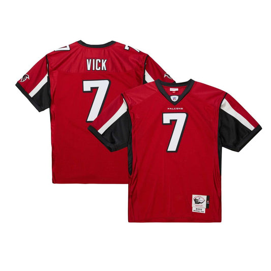 Men's Atlanta Falcons 2003 Michael Vick Red Throwback NFL Football Jersey - view 1