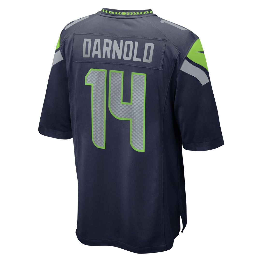 Men's Seattle Seahawks Sam Darnold White Game NFL Football Jersey - view 9