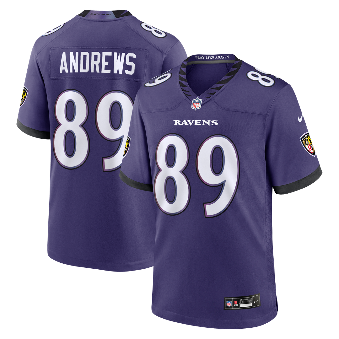 Men's Baltimore Ravens Mark Andrews Black Alternate Game NFL Football Jersey - view 7