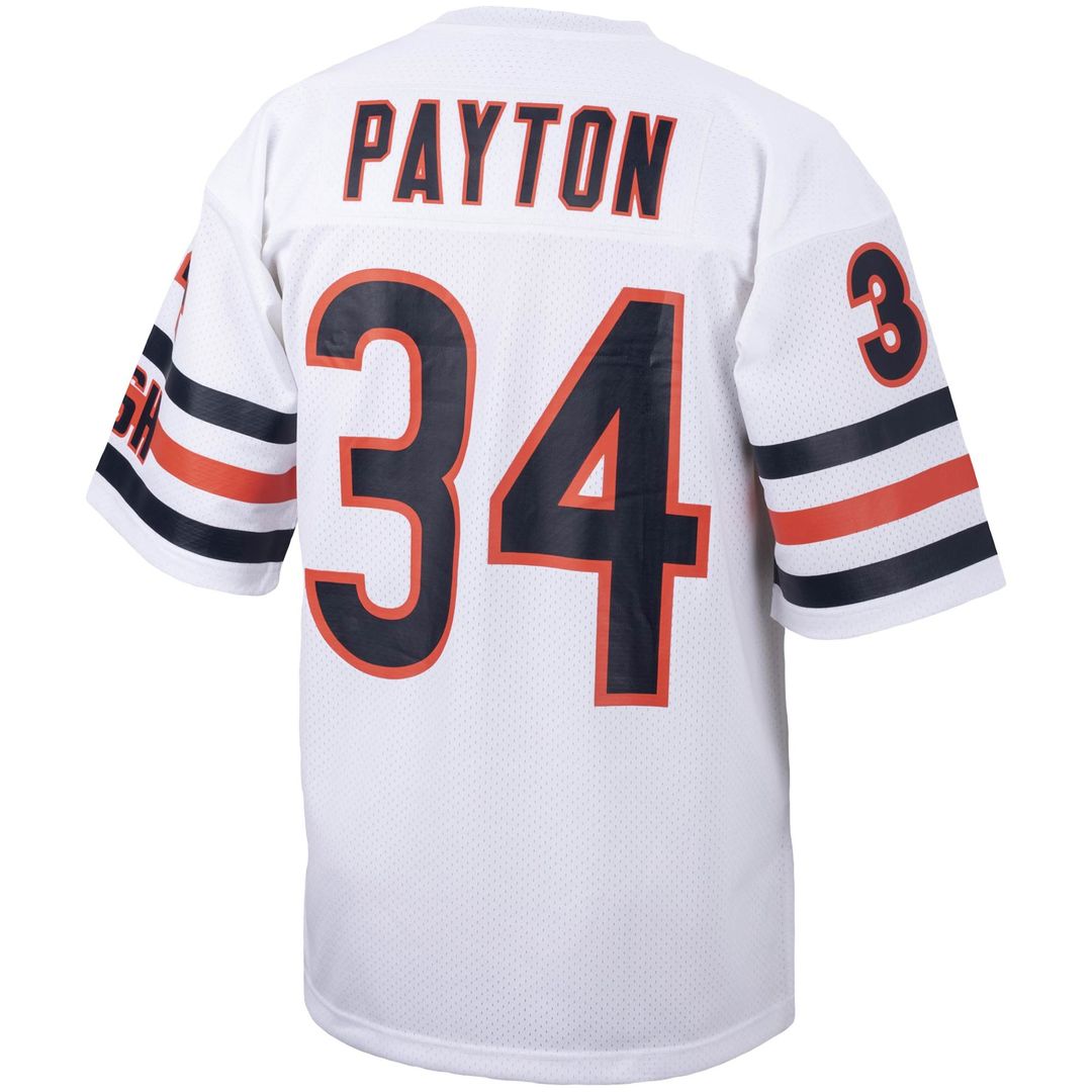 Men's Chicago Bears 1985 Walter Payton White Throwback NFL Football Jersey - view 3