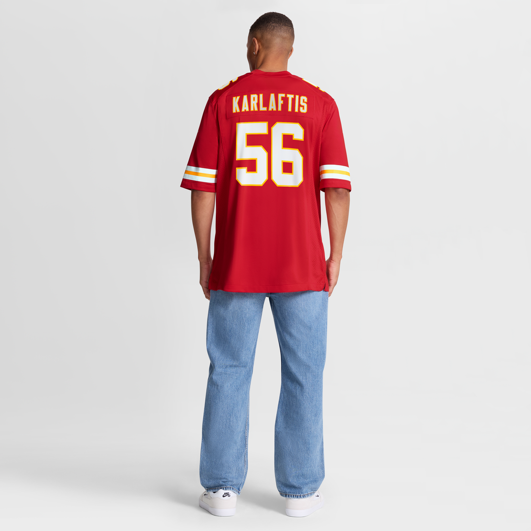 Men's Kansas City Chiefs George Karlaftis Red Player Game NFL Football Jersey - view 8