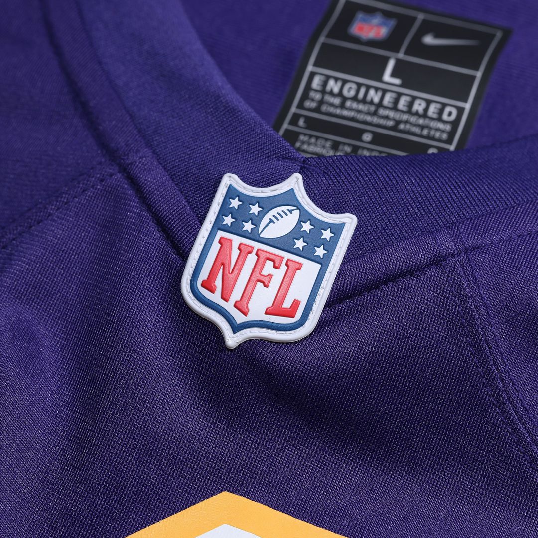 Men's Minnesota Vikings J.J. McCarthy Purple 2nd Alternate Player Game NFL Football Jersey - view 10