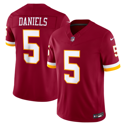 Men's Washington Commanders Jayden Daniels Burgundy Team Stitched Limited NFL Football Jersey - view 1