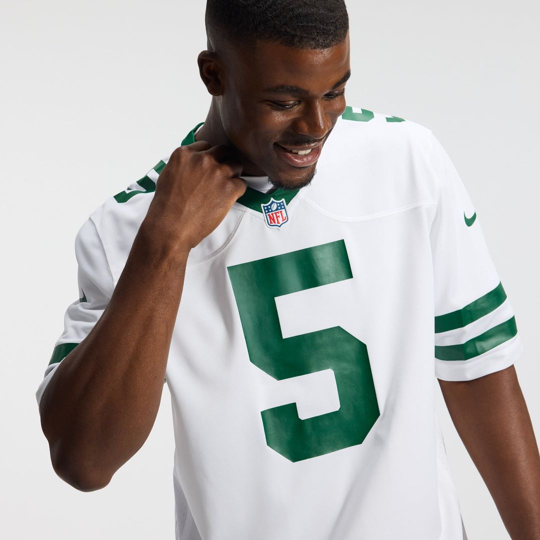 Men's New York Jets Garrett Wilson Legacy Green Game NFL Football Jersey - view 31