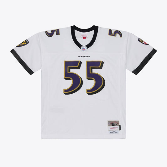Men's Baltimore Ravens Terrell Suggs White 2003 Legacy Replica NFL Football Jersey - view 1