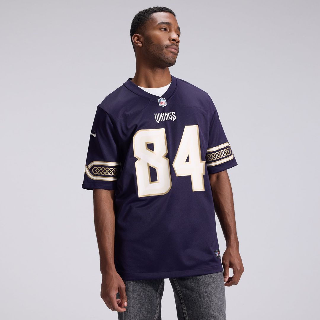 Men's Minnesota Vikings Randy Moss Purple 2026 Rivalries Collection Game NFL Football Jersey - view 3