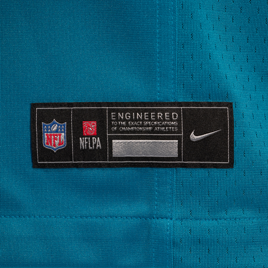 Men's Jacksonville Jaguars Austin Johnson Teal Team Game NFL Football Jersey - view 6
