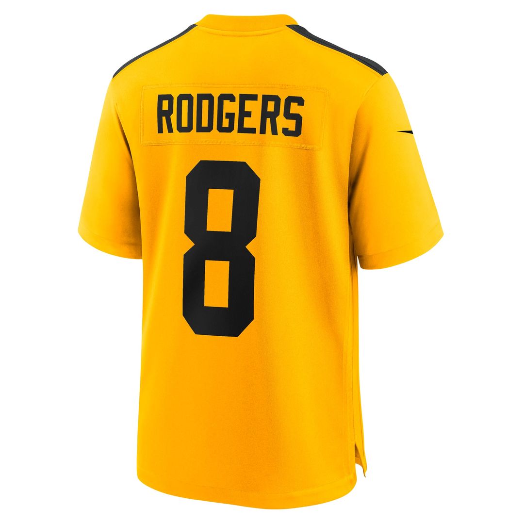 Men's Pittsburgh Steelers Aaron Rodgers Black Game NFL Football Jersey - view 31
