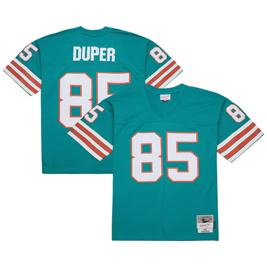 Men's Miami Dolphins Mark Duper Aqua Legacy Replica NFL Football Jersey - view 1