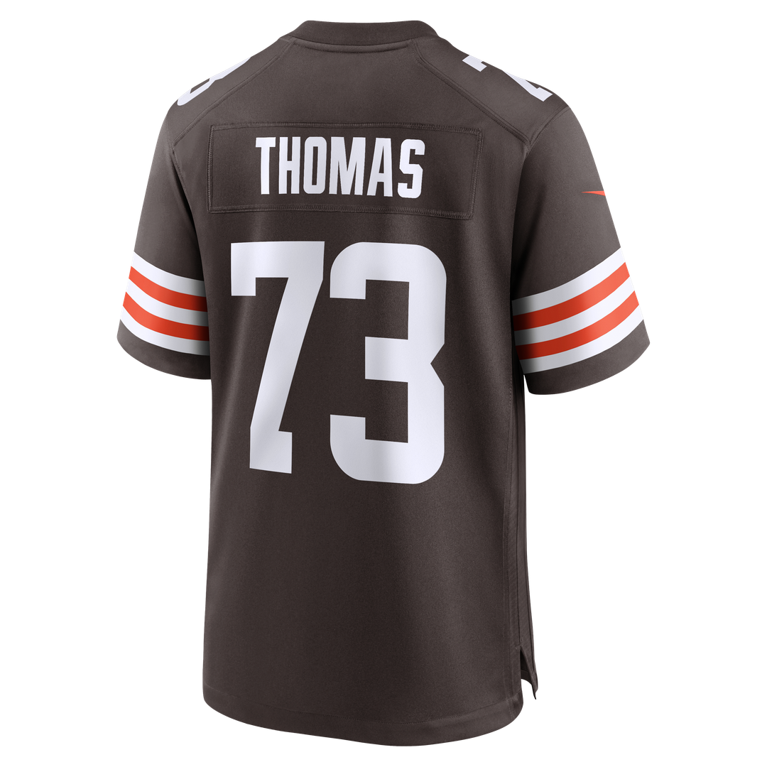 Men's Cleveland Browns Joe Thomas White Retired Game NFL Football Jersey - view 9