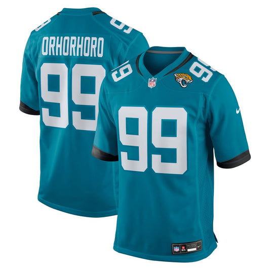 Men's Jacksonville Jaguars Ruke Orhorhoro Teal Team Game NFL Football Jersey - view 1