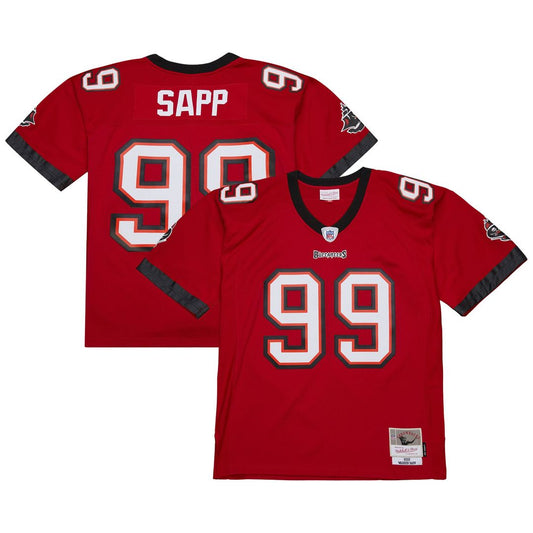 Men's Tampa Bay Buccaneers Warren Sapp Red 2002 Legacy Replica NFL Football Jersey - view 1