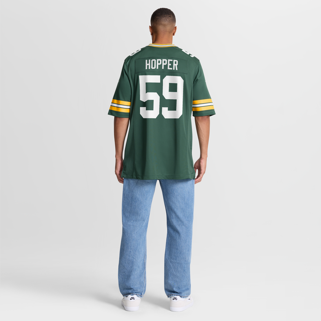 Men's Green Bay Packers Ty'Ron Hopper Green Game NFL Football Jersey - view 8