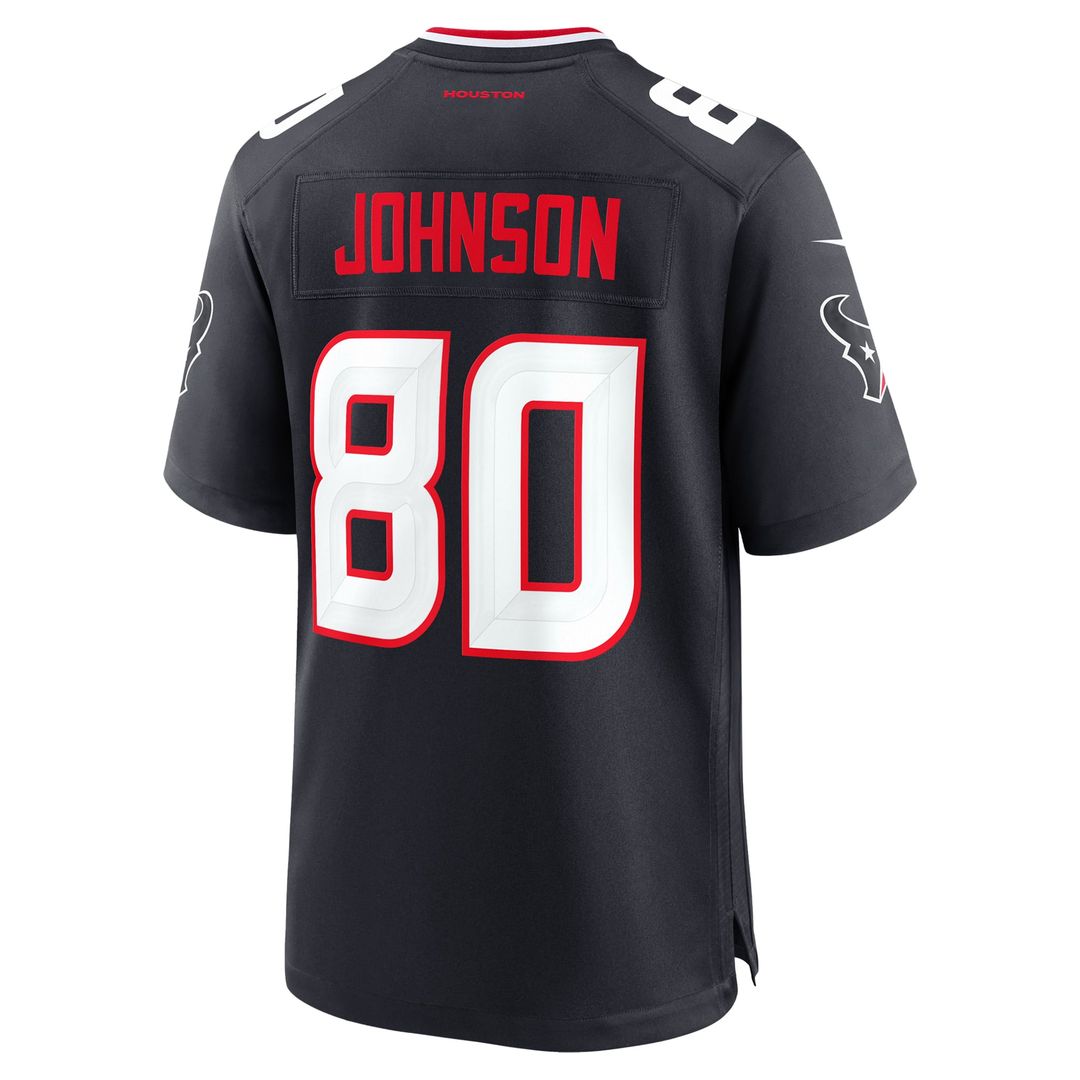 Men's Houston Texans Andre Johnson Navy Team Retired Player Game NFL Football Jersey - view 3