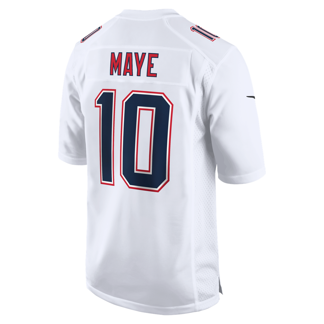 Men's New England Patriots Drake Maye Carbon Black Game NFL Football Jersey - view 9