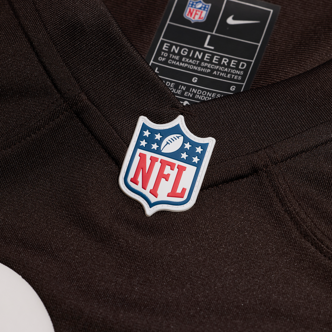 Men's Cleveland Browns Rayshawn Jenkins Brown Team Game NFL Football Jersey - view 4