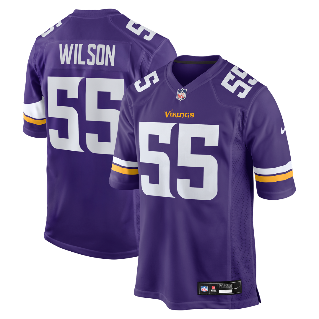 Men's Minnesota Vikings Eric Wilson Purple Team Game NFL Football Jersey - view 1