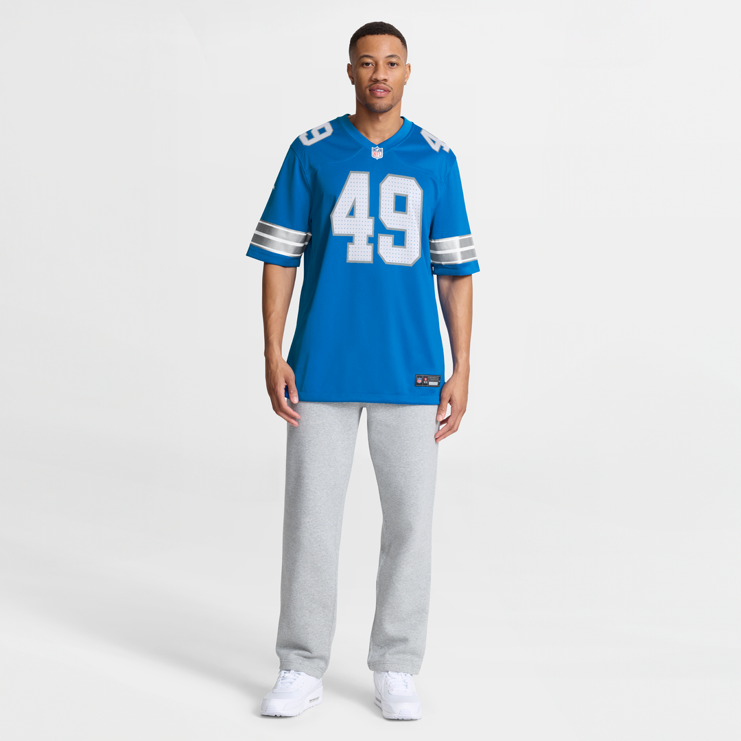 Men's Detroit Lions Hogan Hatten Blue Game NFL Football Jersey - view 7