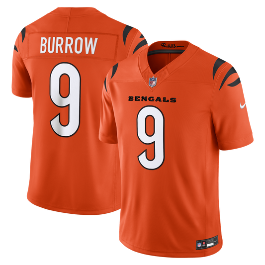 Men's Cincinnati Bengals Joe Burrow Orange Alternate Stitched Limited NFL Football Jersey - view 1