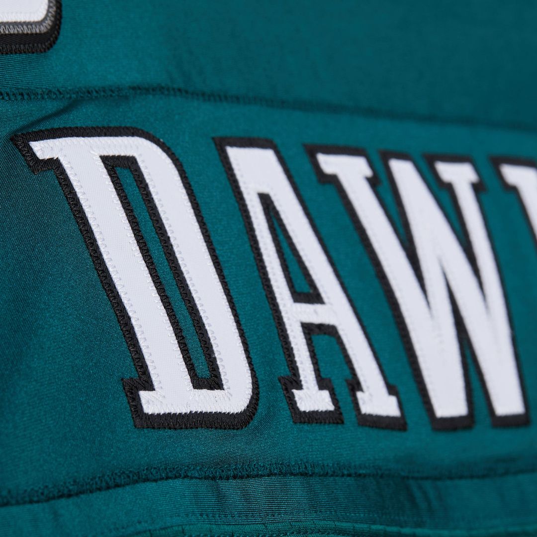 Men's Philadelphia Eagles Brian Dawkins Green 2007 Throwback NFL Football Jersey - view 8