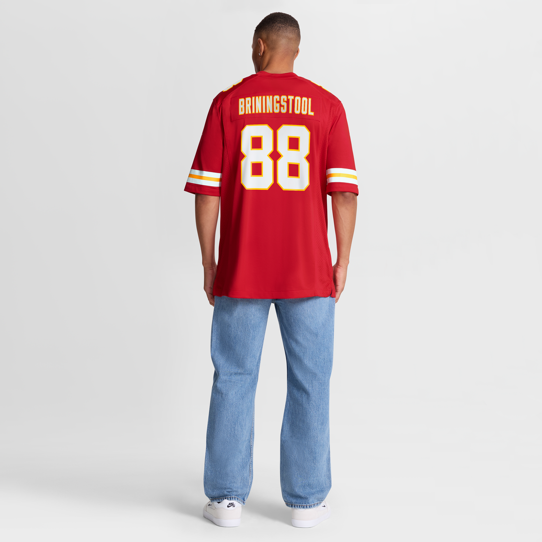 Men's Kansas City Chiefs Jake Briningstool Red Team Game NFL Football Jersey - view 8